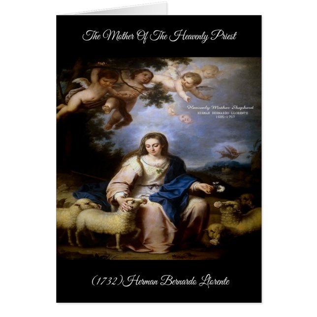 Cartão Mãe Celestial Barroca (Frente)