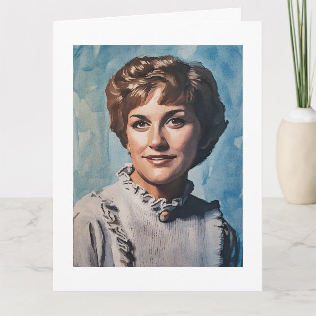 Cartão Mãe como pintura em aquarela de computador (Frente)