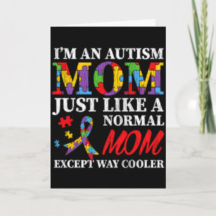 Cartão Mãe Consciente do Autismo Filho(a) Autista Eu Sou 