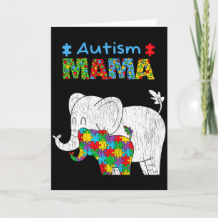 Cartão Mãe Consciente do Autismo Orgulhosa Filha Autista