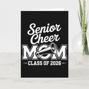 Cartão Mãe da Equipe de Cheer Senior 2026 Formatura do En