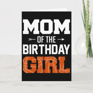 Cartão Mãe Da Menina Do Aniversário Sketll Mãe Família Co
