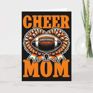 Cartão Mãe de Ambos Futebol Cheerleading Cheer Mãe Dia de