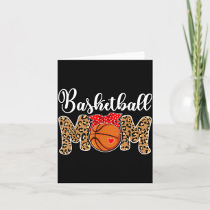Cartão Mãe de Beisebol Leopardo Dia de Jogo Engraçado Dia