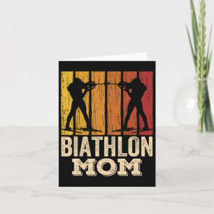 Cartão Mãe de Biatlo Biatles Esportes Mãe Mãe