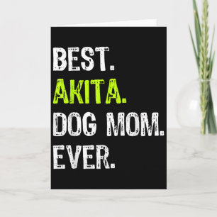 Cartão Mãe de Cachorro Akita Dia das Mães Amantes de Cach