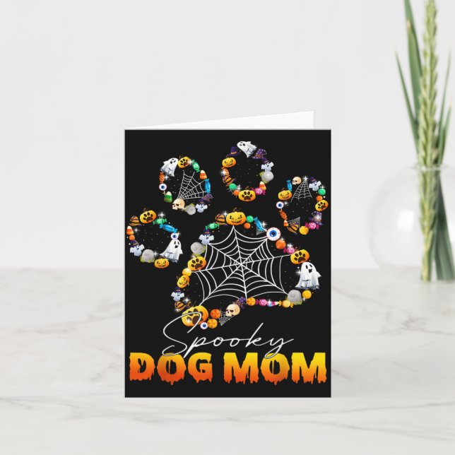 Cartão Mãe de Cachorro Assustadora (Frente)