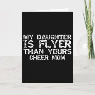 Cartão Mãe de Cheerleader Minha Filha É Voadora Mais Que