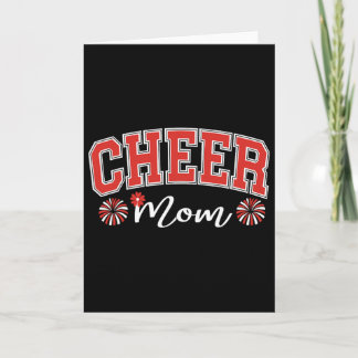 Cartão Mãe de Cheerleading de Futebol Dia de Jogo Orgulho