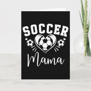 Cartão Mãe de Futebol Coração de Futebol 