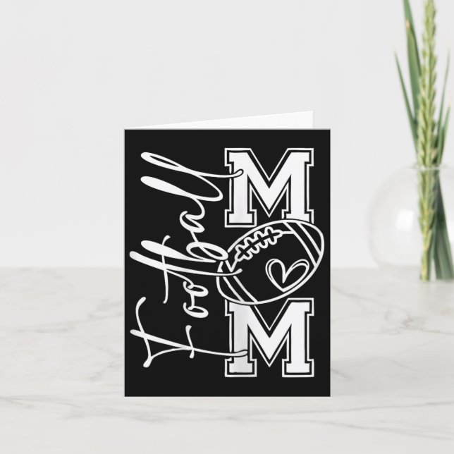 Cartão Mãe de Futebol Mãe de Futebol Mãe de Futebol Mãe d (Frente)