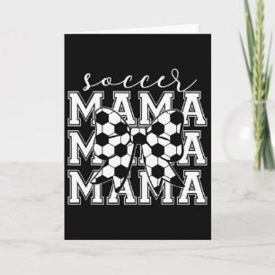 Cartão Mãe de Futebol Retrô Groovy Futebol Softll Mamãe 