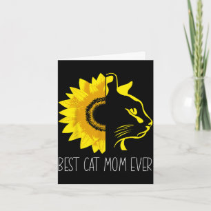 Cartão Mãe de gato sempre girassol - dia das mães gato ma
