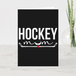 Cartão Mãe de Hockey de um Jogador de Hockey Orgulhosa Pl