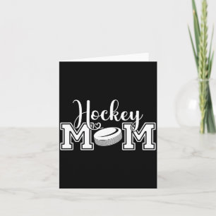 Cartão Mãe de Hockey Dia das Mães Retro Mulheres
