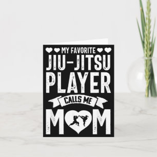 Cartão Mãe de Jiu Jitsu Brasileiro BJJ Artes Marciais Eng