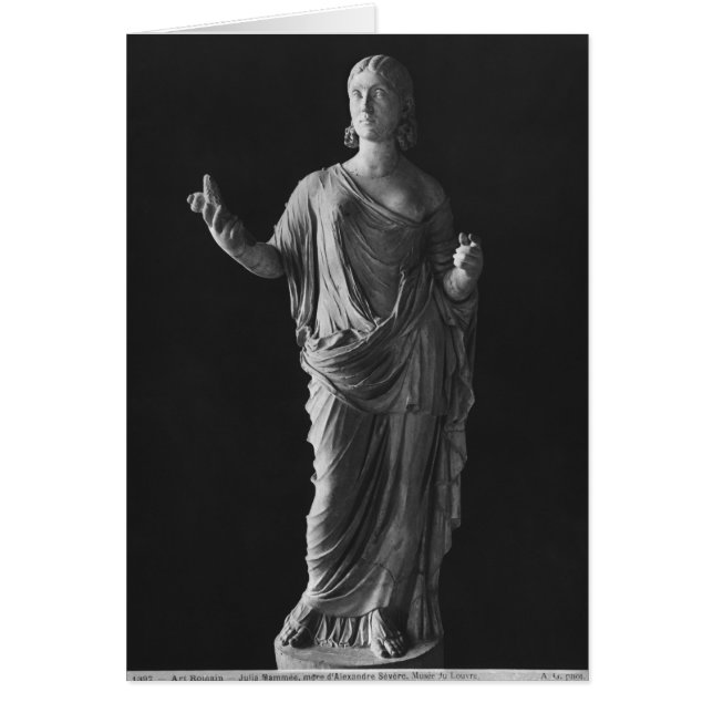 Cartão Mãe de Julia Mamaea do imperador Severus Alexander (Frente)
