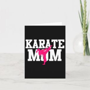 Cartão Mãe de Karatê Dia das Mães Kickboxing de Artes Mar