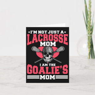 Cartão Mãe de Lacrosse Jogadora Esporte de Equipe Dia das