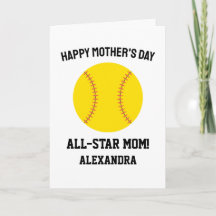 Mãe de Softbol Feliz Dia das Mães