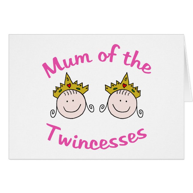 Cartão Mãe de Twincess (Frente Horizontal)