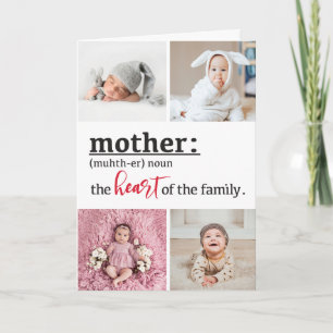 Cartão Mãe definição coração da família 4 foto