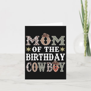 Cartão Mãe Do Aniversário Cowboy Rodeo Mãe