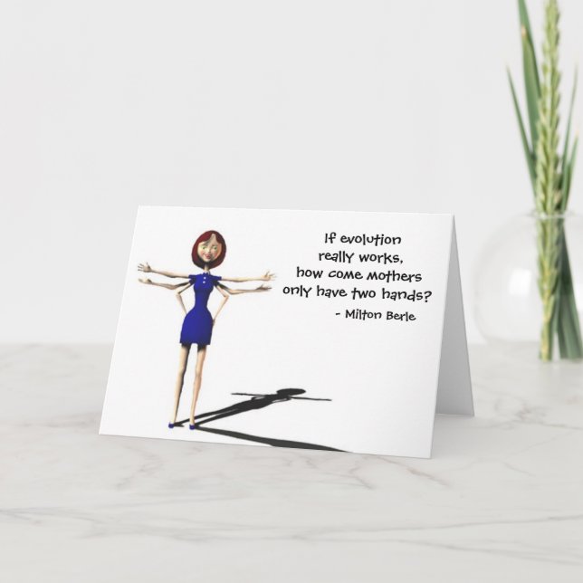 Cartão Mãe do Dia Moderno (Frente)