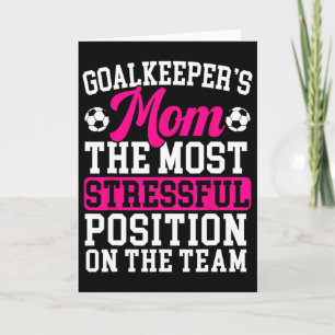 Cartão Mãe do Goleiro Dia das Mães Amante do Esporte Fute