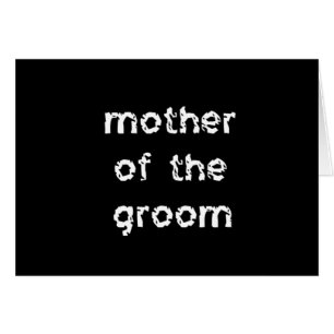Cartão Mãe do Groom