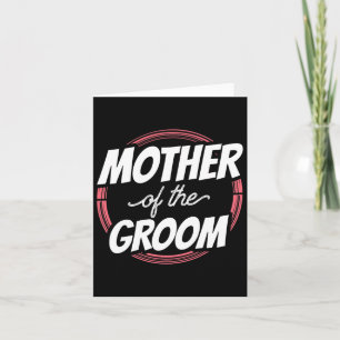 Cartão Mãe Do Groom Diz Solteiro De Festa de casamento