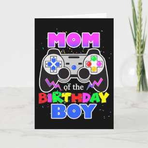 Cartão Mãe Do Jogador De Aniversário Do Jogo De Aniversár