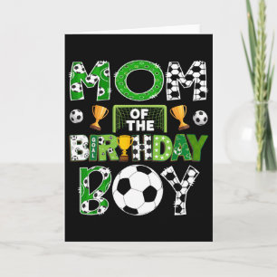 Cartão Mãe Do Menino De Aniversário Jogador De Futebol Di