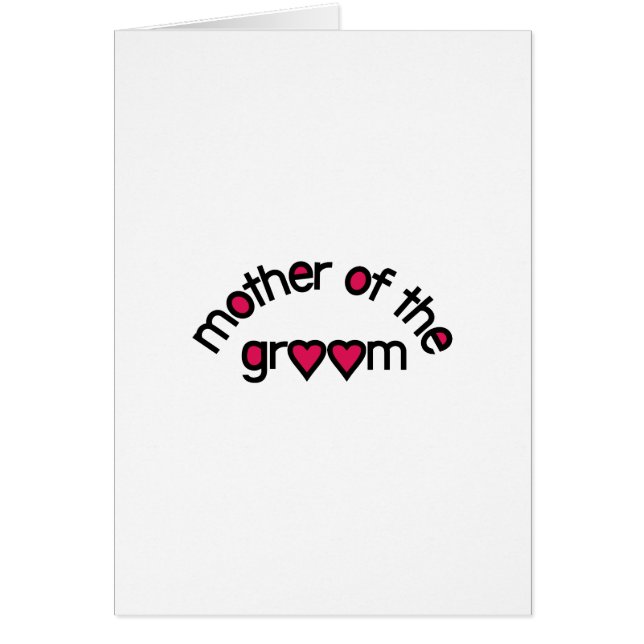 Cartão Mãe do noivo (Frente)