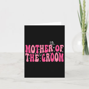 Cartão Mãe Do Solteiro De Casamento De Groovy Mãe Pa