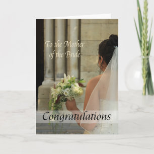 Cartão mãe dos parabéns da noiva