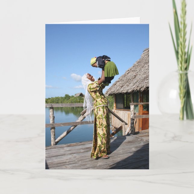 Cartão Mãe e bebê (Frente)