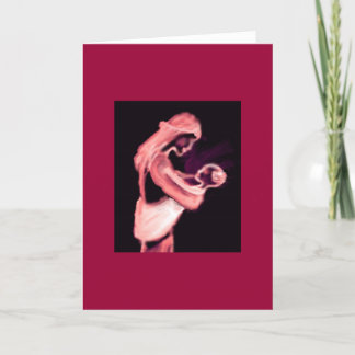 Cartão mãe e criança