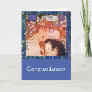 Cartão Mãe e Criança por Klimt