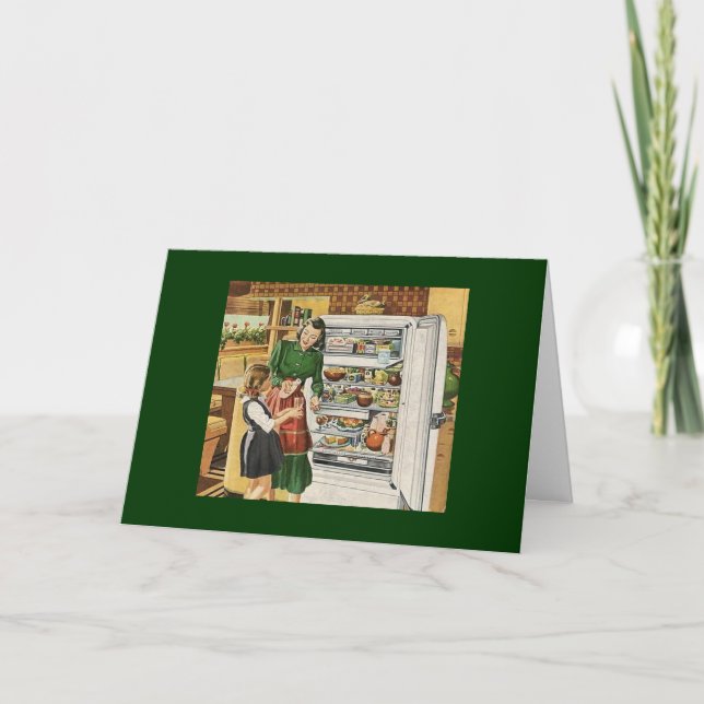 Cartão Mãe e Filha da Vintage (Frente)