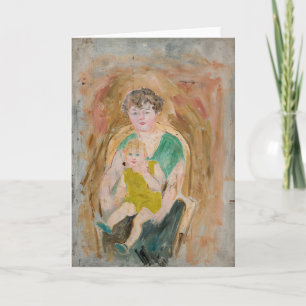 Cartão Mãe e Filho   Tadeusz Makowski