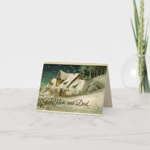 Cartão Mãe e Pai de Natal