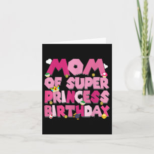 Cartão Mãe E Pai Princesa Aniversário Festa Da Família