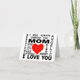 Cartão Mãe Eu Te Amo