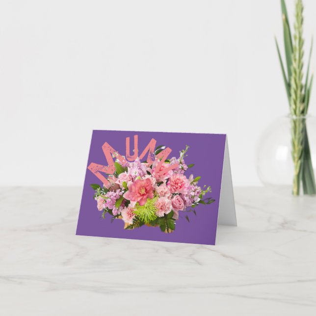 Cartão Mãe! Flores (Frente)