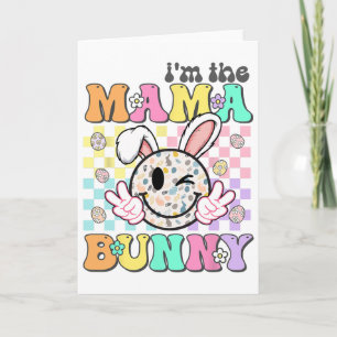 Cartão Mãe Groovy Páscoa Eu Sou A Mamãe Coelhinha Família