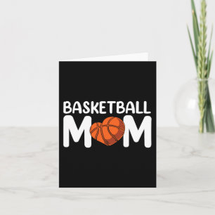 Cartão Mãe jogador de treinador de basquetebol, mamãe