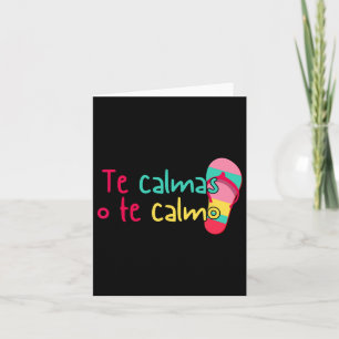 Cartão Mãe Mexicana Dia de as mães Espanhol Te Calmas