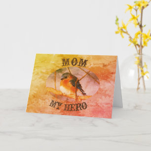 Cartão Mãe Minha Placa De Dia de as mães De Arte Bluebird