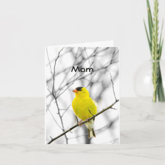 CARTÃO "MÃE" NO SEU ANIVERSÁRIO TWEETING FELIZ ANIVERSÁRI